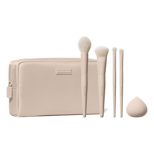 Oat Latte 5-Piece Face & Eye Brush Set