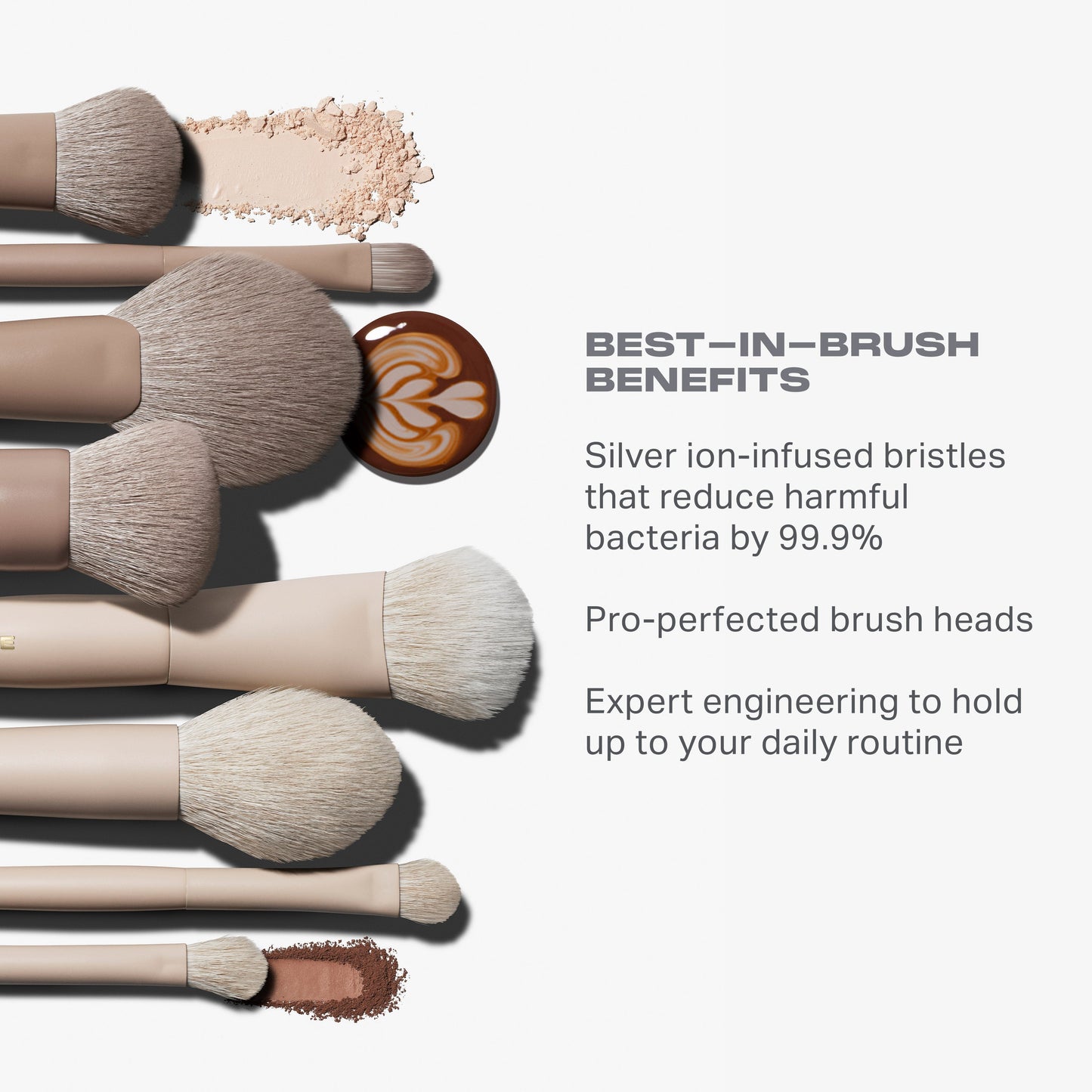 Iced Mocha 4-Piece Face Brush Set