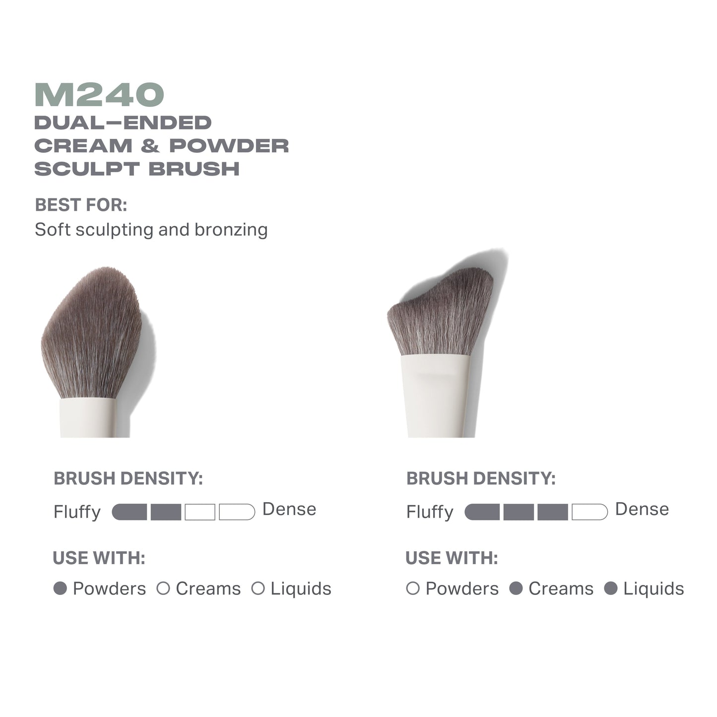 M240 Dual-Ended Cream & Powder Sculpt Brush