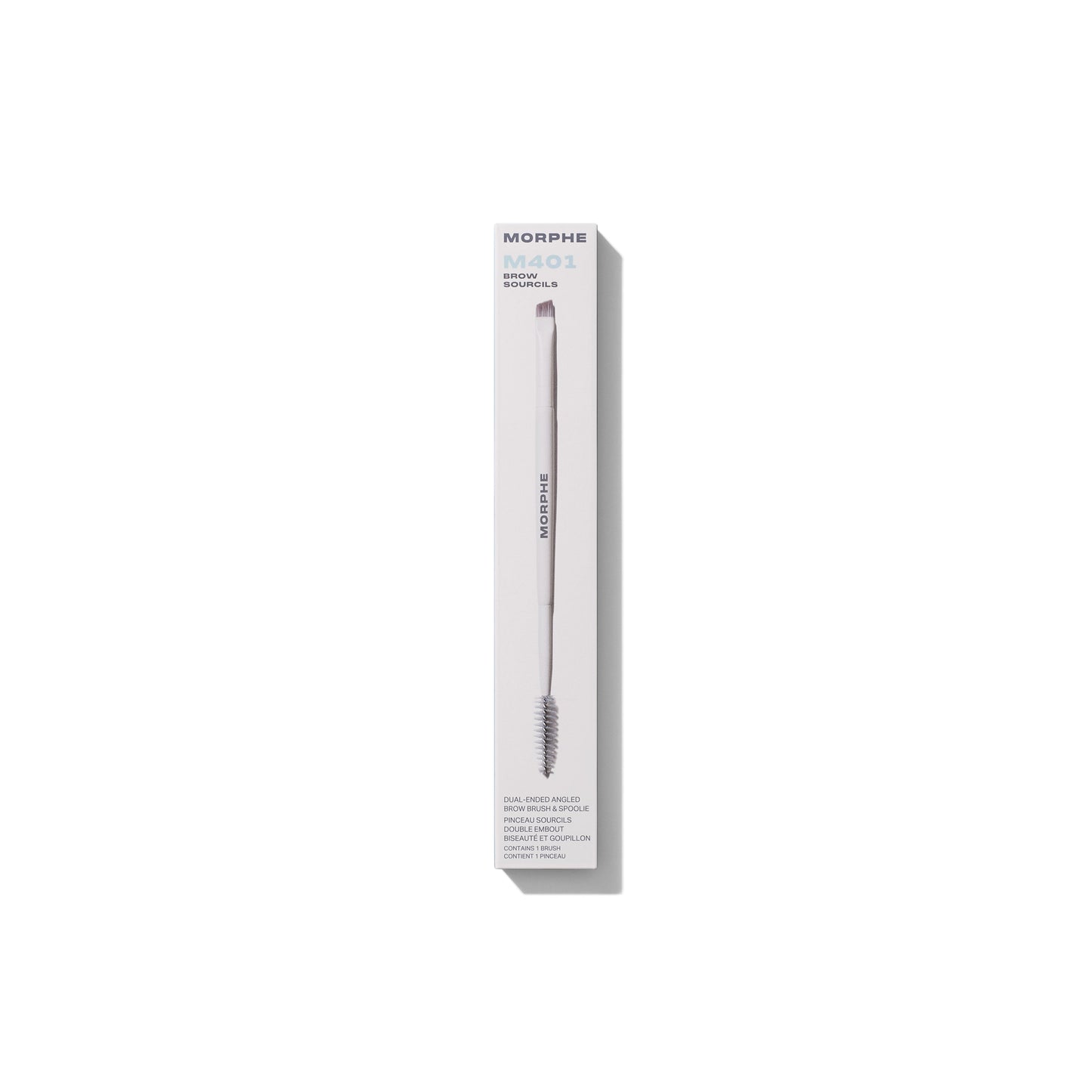 M401 Dual-Ended Angled Brow Brush & Spoolie